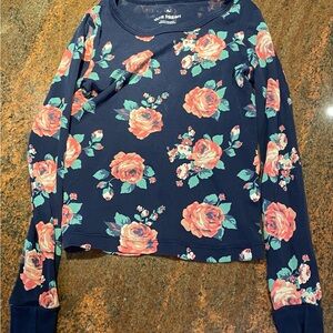 3/$15 Joe Fresh Navy Floral Kids Pajama Set
